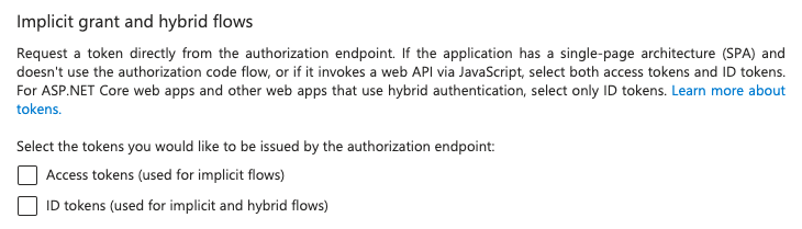 SPAs Redirect URIs