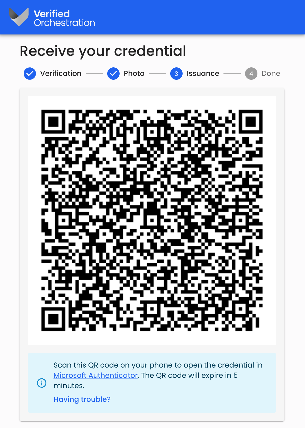 Issuance QR code